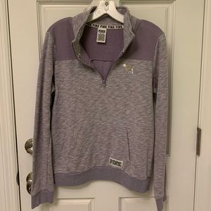 VS Pink Quarter Zip SIZE M